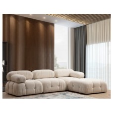 Atelier del Sofa Ugaona garnitura Bubble Cream Bouclette L1 O1 1R PUF