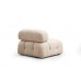 Atelier del Sofa Ugaona garnitura Bubble Cream Bouclette L1 O1 1R PUF