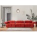 Atelier del Sofa Sofa Doblo 3 Seater ( L1 O1 1R) Red