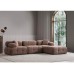 Atelier del Sofa Ugaona garnitura Doblo 3 Seater with Pouffe ( L1 O1 1R Pouffe) Cappuccino