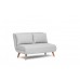 Atelier del Sofa Dvosed Folde 2 Seater Teddy Fabric Grey