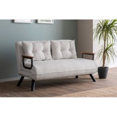 Atelier del Sofa Dvosed Sando 2 Seater Teddy Fabric Cream