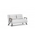 Atelier del Sofa Dvosed Sando 2 Seater Teddy Fabric Cream