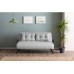 Atelier del Sofa Dvosed Sando 2 Seater Teddy Fabric Grey