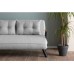 Atelier del Sofa Dvosed Sando 2 Seater Teddy Fabric Grey