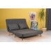 Atelier del Sofa Sofa Folde 2 Seater Dark Grey