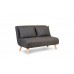 Atelier del Sofa Sofa Folde 2 Seater Dark Grey