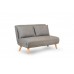 Atelier del Sofa Sofa Folde 2 Seater Light Grey