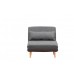 Atelier del Sofa Fotelja Folde Single Dark Grey