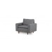 Atelier del Sofa Fotelja Lungo Light Grey