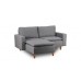 Atelier del Sofa Ugaona garnitura Lungo Mini Light Grey