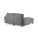 Atelier del Sofa Ugaona garnitura Lungo Mini Light Grey