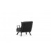 Atelier del Sofa Fotelja Sando Single Dark Grey