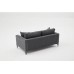 Atelier del Sofa Sofa dvosed Berlin Anthracite Black