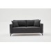 Atelier del Sofa Sofa dvosed Berlin Anthracite Black