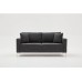 Atelier del Sofa Sofa dvosed Berlin Anthracite Gold