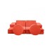 Atelier del Sofa Sofa dvosed Puzzle Orange