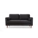 Atelier del Sofa Sofa dvosed Rome Black