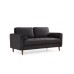 Atelier del Sofa Sofa dvosed Rome Black