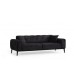 Atelier del Sofa Sofa trosed Athena 3 Seater Black