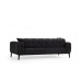 Atelier del Sofa Sofa trosed Athena 3 Seater Black