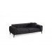 Atelier del Sofa Sofa trosed Athena 3 Seater Black