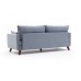 Atelier del Sofa Sofa trosed Bella Soft Yataklı Uclu Koltuk Blue