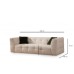 Atelier del Sofa Sofa trosed Cady Beige