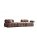 Atelier del Sofa Sofa trosed Doblo 3 Seater ( L1 Pouffe 1R) Cappucino