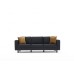 Atelier del Sofa Sofa trosed Kale Velvet Anthracite