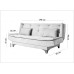 Atelier del Sofa Sofa trosed Kelebek Anthracite Cream