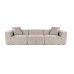 Atelier del Sofa Sofa trosed Lora 3 Seater Mocha