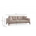 Atelier del Sofa Sofa trosed Sinor 3 Seater Beige