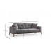 Atelier del Sofa Sofa trosed Sinor 3 Seater Light Grey