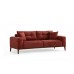 Atelier del Sofa Sofa trosed Sinor 3 Seater Tile Red