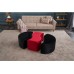 Atelier del Sofa Tabure Alya Puf Black Red