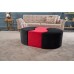 Atelier del Sofa Tabure Alya Puf Black Red