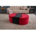 Atelier del Sofa Tabure Alya Puf Red Black