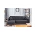 Atelier del Sofa Ugaona garnitura Aqua Corner Left Dark Grey