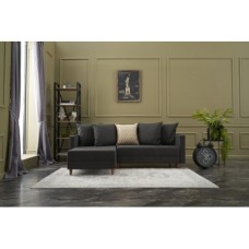 Atelier del Sofa Ugaona garnitura Aydam Left Anthracite