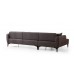 Atelier del Sofa Ugaona garnitura Belissimo Left Dark Grey