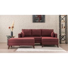 Atelier del Sofa Ugaona garnitura Bella Corner Sofa Right 2 Claret Red