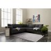 Atelier del Sofa Ugaona garnitura Berlin Anthracite Black