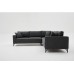 Atelier del Sofa Ugaona garnitura Berlin Anthracite Black