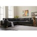 Atelier del Sofa Ugaona garnitura Berlin Anthracite Gold