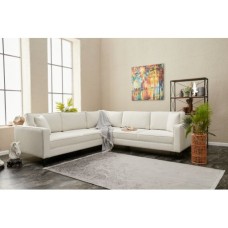 Atelier del Sofa Ugaona garnitura Berlin Cream Black