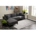 Atelier del Sofa Ugaona garnitura Berlin Left Anthracite Black