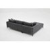 Atelier del Sofa Ugaona garnitura Berlin Left Anthracite Black