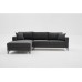 Atelier del Sofa Ugaona garnitura Berlin Left Anthracite Black