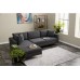 Atelier del Sofa Ugaona garnitura Berlin Left Anthracite Gold